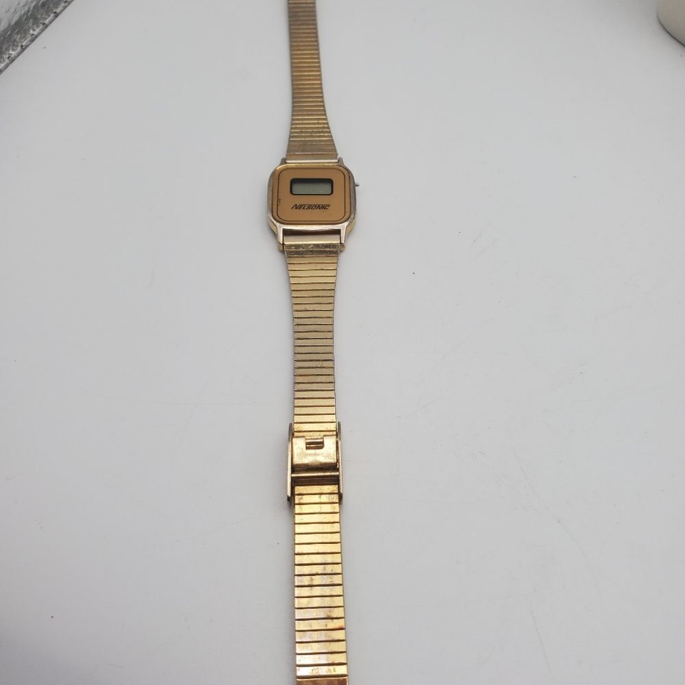 Nelson's vintage wrist watch well made designer piece collectors item movie prop